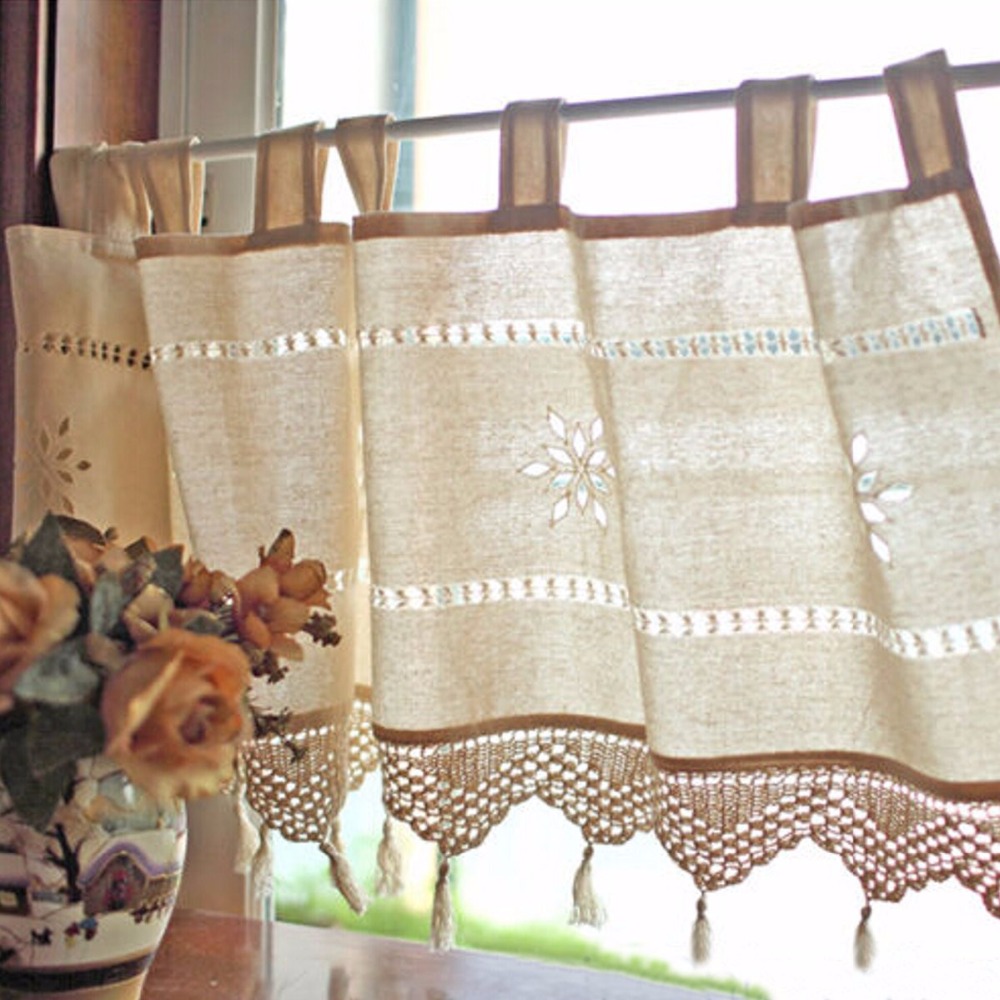 Provincial delight with handmade curtains